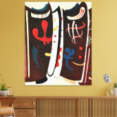 Kandinsky - braun mit Zusatz Leinwanddruck (Insitu (Wohnzimmer))