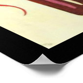 Kandinsky Brown mit zusätzlichem Abstrakten Bild Poster (Ecke)