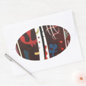 Kandinsky Brown with Ovaler Aufkleber (Umschlag)