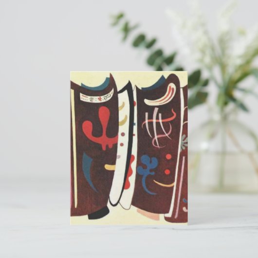 Kandinsky Brown with Postkarte (Stehend Vorderseite)