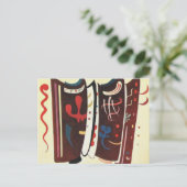 Kandinsky Brown with Postkarte (Stehend Vorderseite)