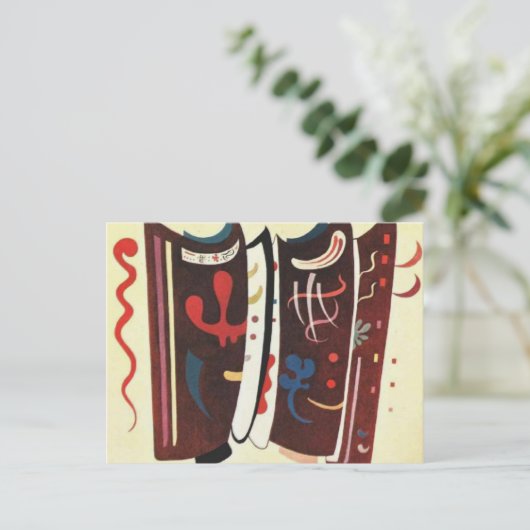 Kandinsky Brown with Postkarte (Stehend Vorderseite)