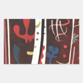 Kandinsky Brown with Rechteckiger Aufkleber (Vorderseite)