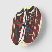 Kandinsky Brown with Runde Wanduhr (Winkel)