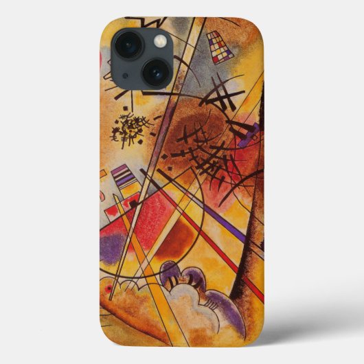 Kandinsky Brown Yellow Red Blue Case-Mate iPhone Hülle (Rückseite)