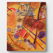 Kandinsky Brown Yellow Red Blue Fotoplatte (Vorderseite)