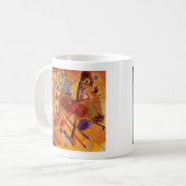 Kandinsky Brown Yellow Red Blue Kaffeetasse (Vorderseite Links)