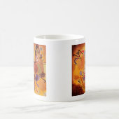Kandinsky Brown Yellow Red Blue Kaffeetasse (Mittel)