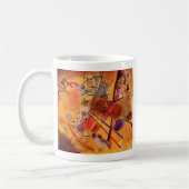 Kandinsky Brown Yellow Red Blue Kaffeetasse (Links)