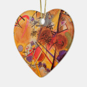 Kandinsky Brown Yellow Red Blue Keramik Ornament (Links)