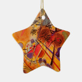 Kandinsky Brown Yellow Red Blue Keramik Ornament (Rechts)