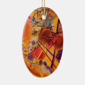 Kandinsky Brown Yellow Red Blue Keramikornament (Rechts)