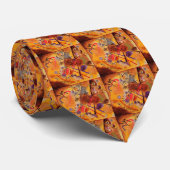 Kandinsky Brown Yellow Red Blue Krawatte (Gerollt)