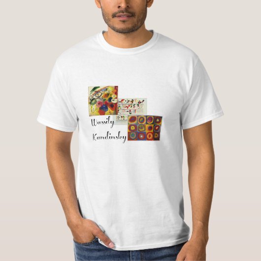 Kandinsky - Collage seines Kunstwerks T-Shirt (Vorderseite)