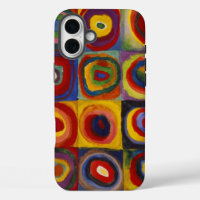 Kandinsky Color Study of Squares Circles