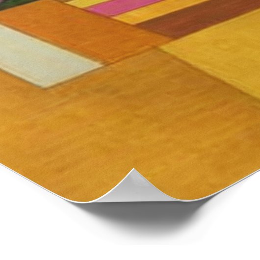 Kandinsky Compensation Rose Poster (Ecke)