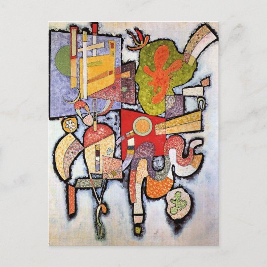 Kandinsky - Complex Simple, abstract artwork, Postkarte (Vorderseite)