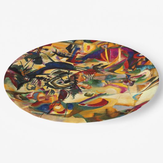 Kandinsky - Composition VII Pappteller (Schrägansicht)