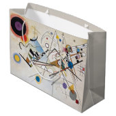 Kandinsky Composition VIII Abstrakte Kunst Große Geschenktüte (Rückseite Schrägansicht)