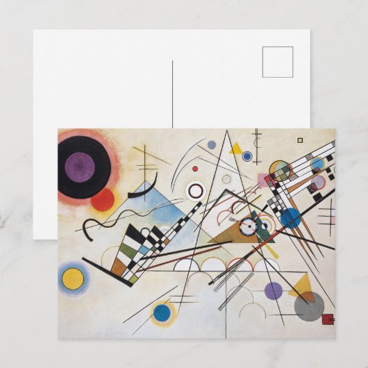 Kandinsky Composition VIII Abstrakte Kunst Postkarte (Vorne/Hinten)