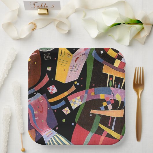 Kandinsky - Composition X Pappteller (Hochzeit)