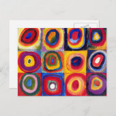Kandinsky Concentric Circles Postcard Postkarte (Vorne/Hinten)