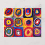 Kandinsky Concentric Circles Postcard Postkarte (Vorderseite)