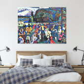 Kandinsky - Das Bunte Leben Leinwanddruck (Insitu (Schlafzimmer))