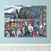 Kandinsky - Das Bunte Leben Leinwanddruck (Insitu (Holzboden))