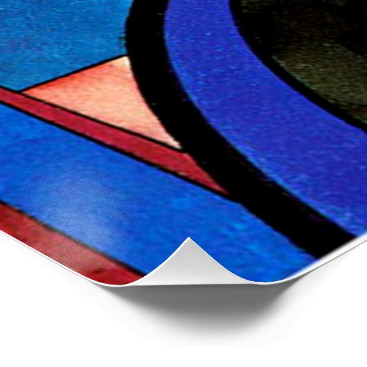 Kandinsky - Das große Tor Kiews, abstrakte Kunst Poster (Ecke)