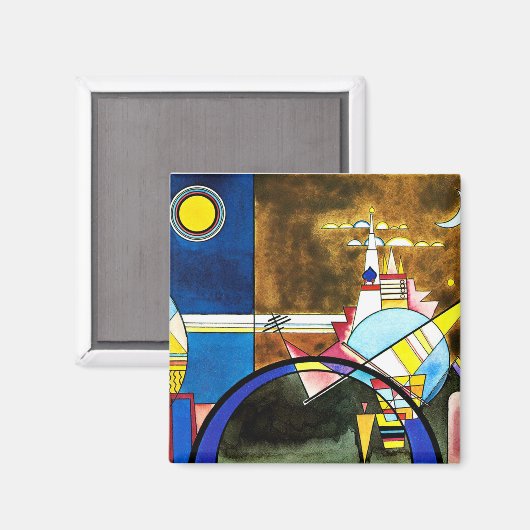 Kandinsky - Das große Tor Kiews Magnet (Vorderseite/Rückseite)