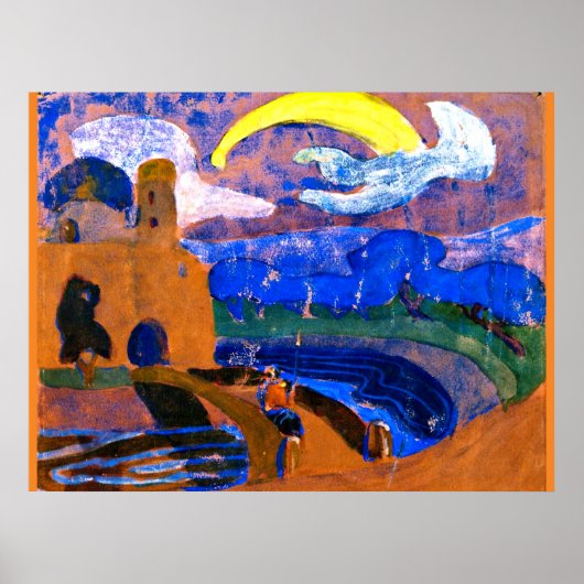 Kandinsky - Das kometenhafte, farbenfrohe abstrakt Poster (Vorne)