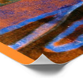 Kandinsky - Das kometenhafte, farbenfrohe abstrakt Poster (Ecke)