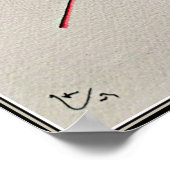 Kandinsky - Delicate Tension, abstract art Poster (Ecke)