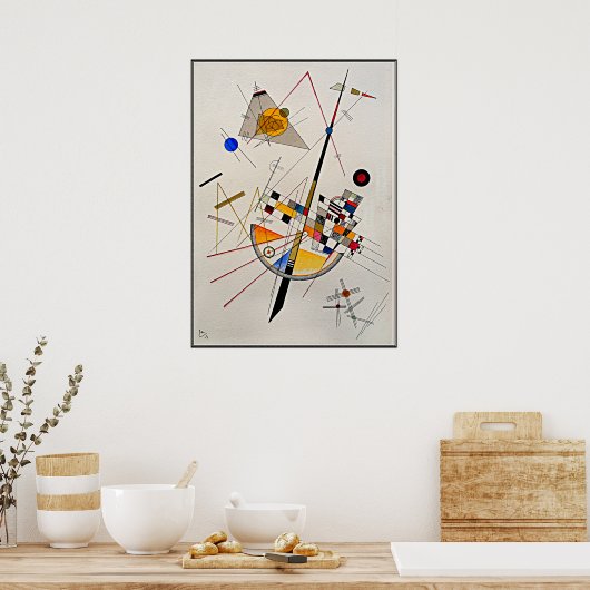 Kandinsky - Delicate Tension, abstract art Poster (Küche)