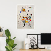 Kandinsky - Delicate Tension, abstract art Poster (Heimbüro)