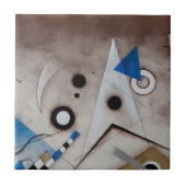 Kandinsky der abstrakten moderne Kunst Fliese (Vorderseite)
