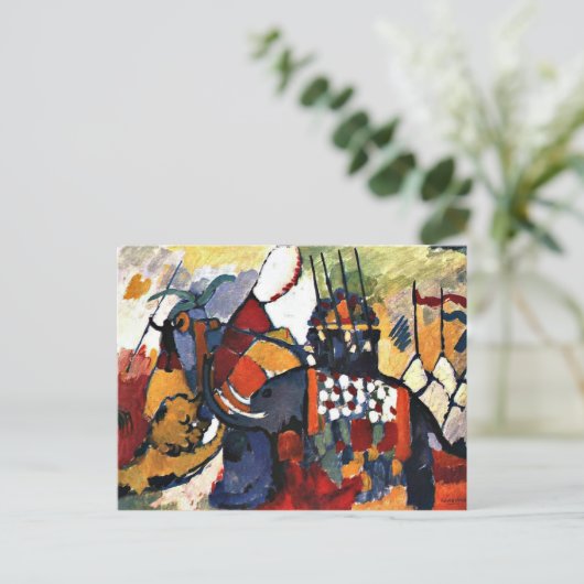Kandinsky - Der Elefant Postkarte (Stehend Vorderseite)