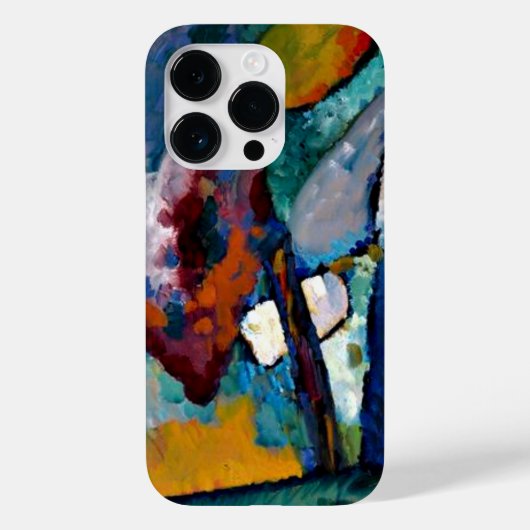 Kandinsky - Der Wasserfall, abstrakte Kunst Case-Mate iPhone Hülle (Rückseite)