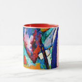 Kandinsky - Der Wasserfall, berühmtes Gemälde, Tasse (Zentrum)