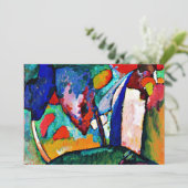 Kandinsky - Der Wasserfall, bunte Kunstwerke, Karte (Stehend Vorderseite)