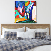 Kandinsky - Der Wasserfall, bunte Kunstwerke, Leinwanddruck (Insitu (Schlafzimmer))
