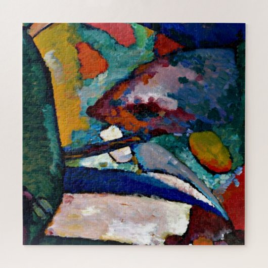 Kandinsky - Der Wasserfall, farbenfrohe abstrakte Puzzle (Horizontal)