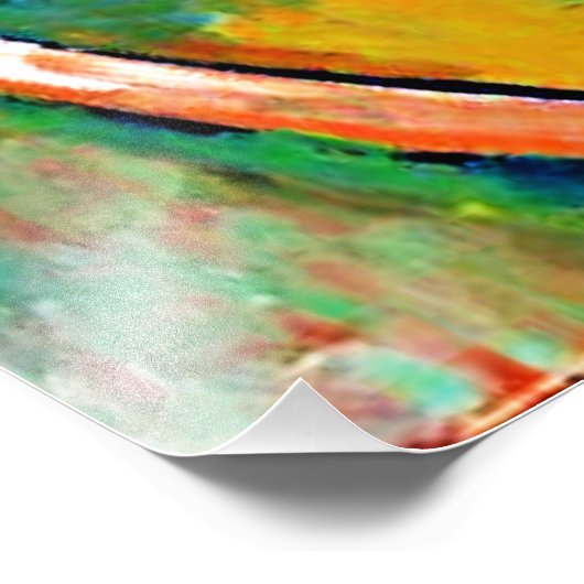 Kandinsky - Der Wasserfall, Fotodruck (Ecke)