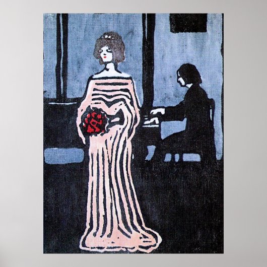 Kandinsky - Die Sängerin Poster (Vorne)