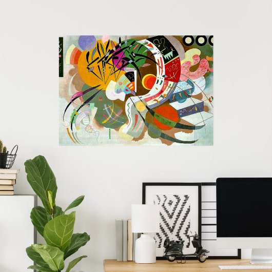 Kandinsky - Dominant Curve, Poster (Heimbüro)