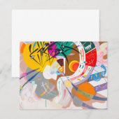 Kandinsky dominierende Kurven-Einladungen Einladung (Vorne/Hinten)
