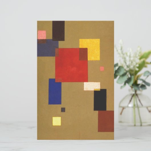 Kandinsky Dreizehn Rechtecke Abstrakte Malerei Briefpapier (Stehend Vorderseite)