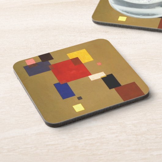 Kandinsky Dreizehn Rechtecke Abstrakte Malerei Getränkeuntersetzer (Linke Seite)