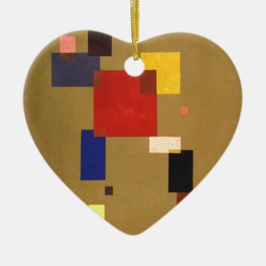 Kandinsky Dreizehn Rechtecke Abstrakte Malerei Keramikornament (Vorne)